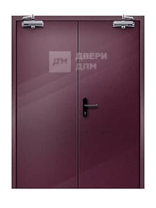 Противопожарная дверь ДПМ-02 1-го типа глухая двупольная со скрытыми петлями