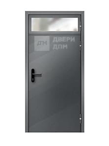 Однопольная противопожарная дверь глухая ДПМ-01 3-го типа с фрамугой